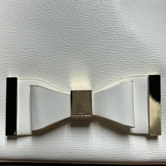 Lulu by Lulu Guinness luxury hand bag gold tone hardware shoulder evening wear - Picture 7 of 13